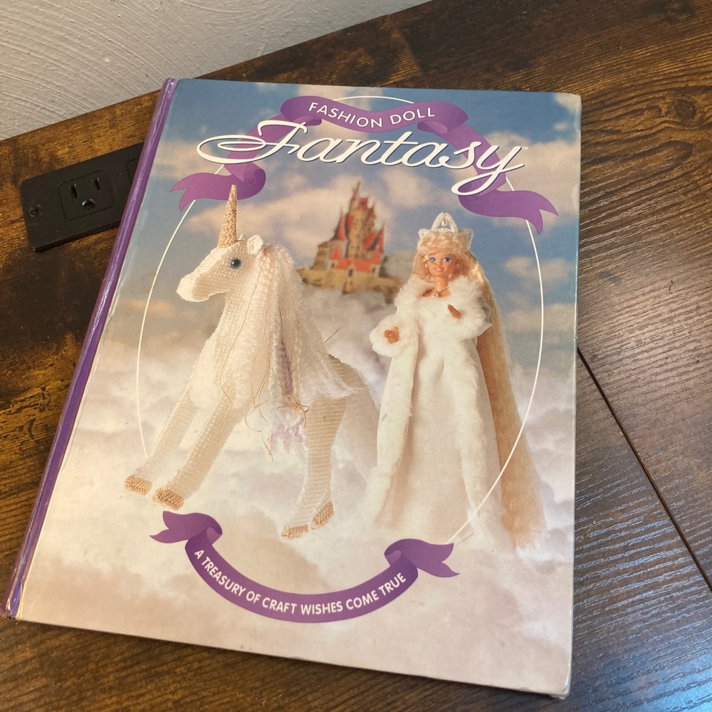 Fashion Doll Fantasy The Needlecraft Shop 1994 Craft Pattern Book HC For Barbie